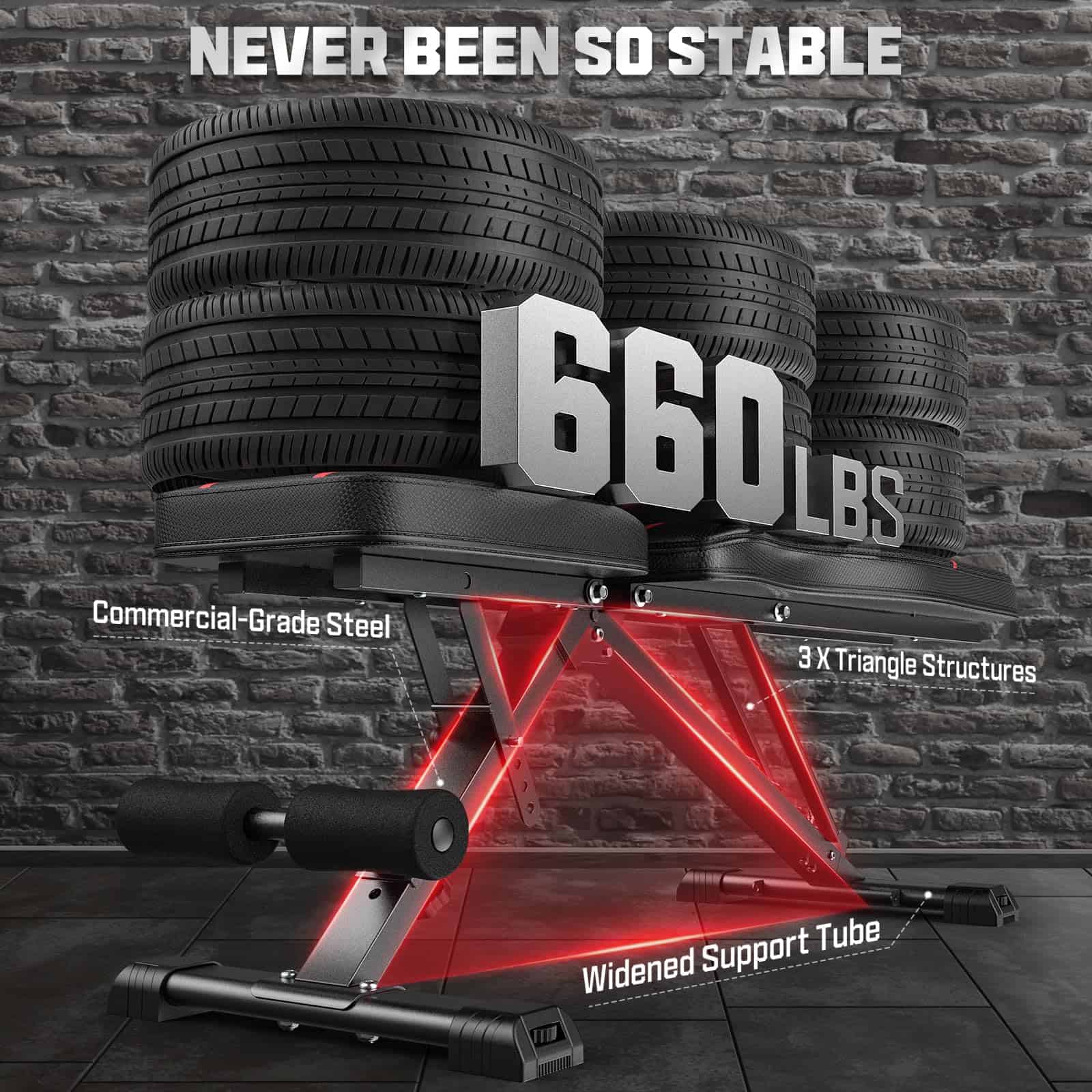 Banco Ajustable FLYBIRD, Banco de Pesas para Entrenamiento - Imagen 3