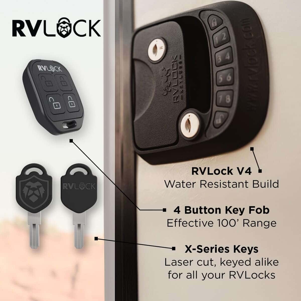 Cerradura para RV RVLOCK Compact Keyless Entry con Control - Imagen 6