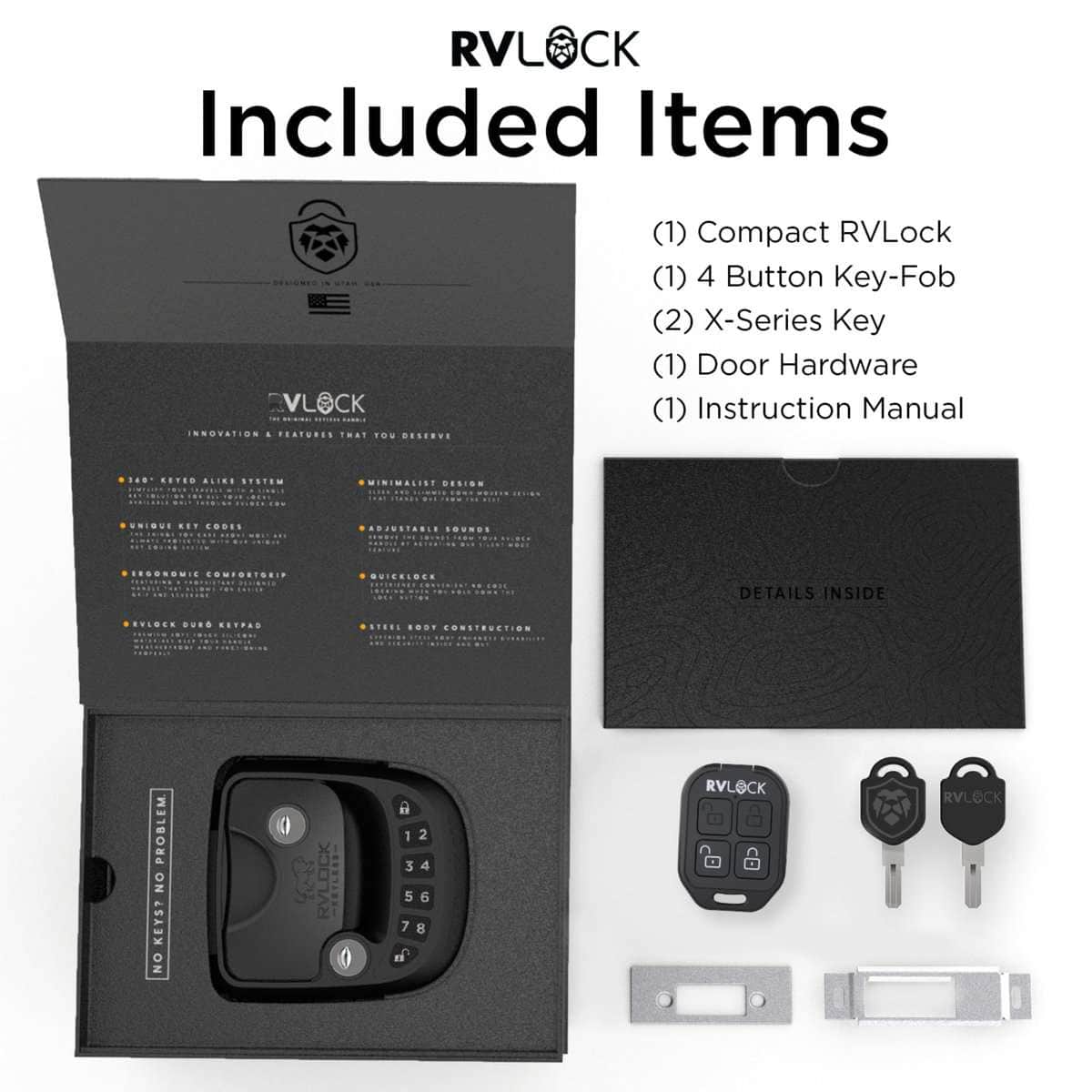 Cerradura para RV RVLOCK Compact Keyless Entry con Control - Imagen 3