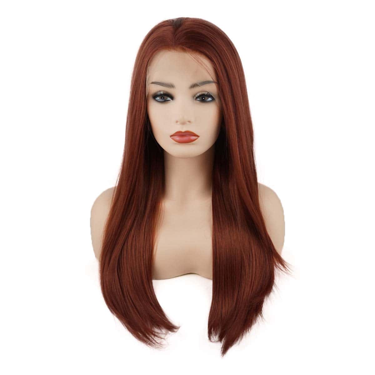 Peluca Sintética de Encaje Realista de Densidad Pesada - Imagen 4