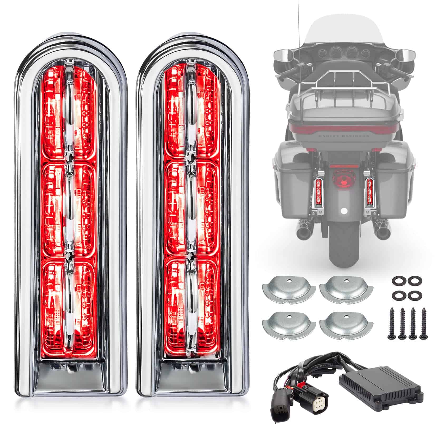 PSLER Luz de Acento LED para Alforjas Traseras de