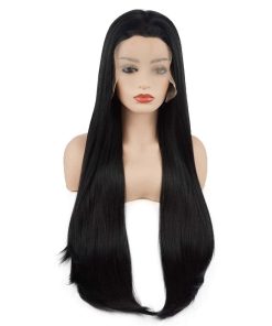 Pelucas sintéticas realistas de encaje frontal Meiyite Hair