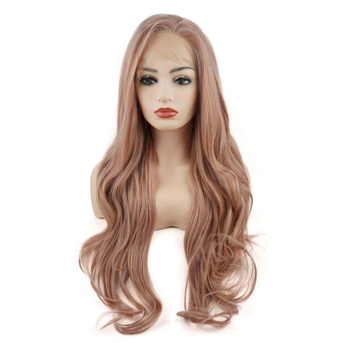 Peluca Meiyite de Pelo Liso Súper Largo 28 pulgadas Mezcla - Imagen 4