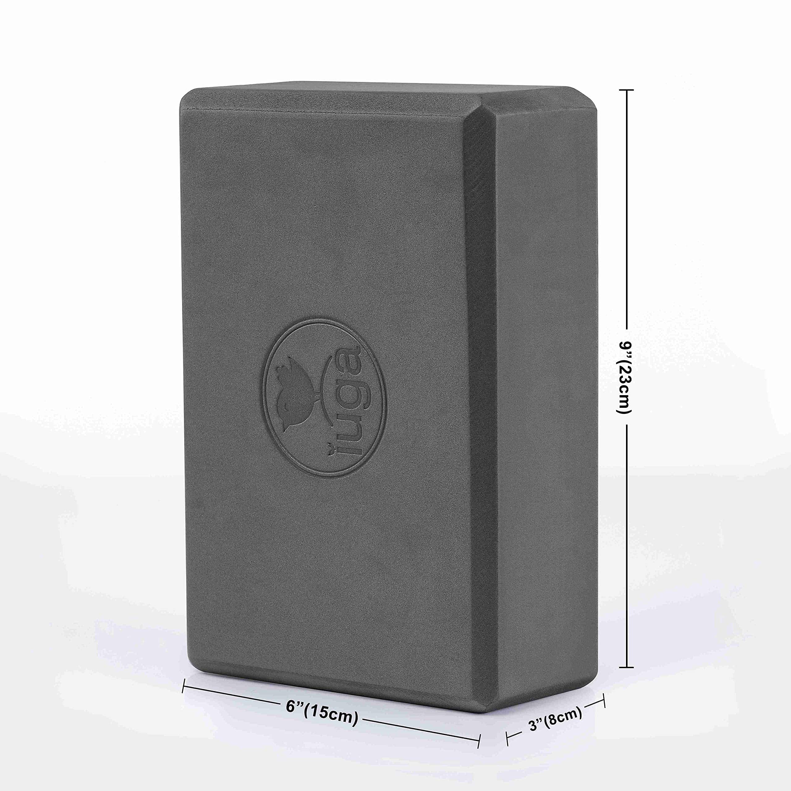 Bloque de Yoga IUGA 2 Pack con Correa de -Gris - Imagen 3