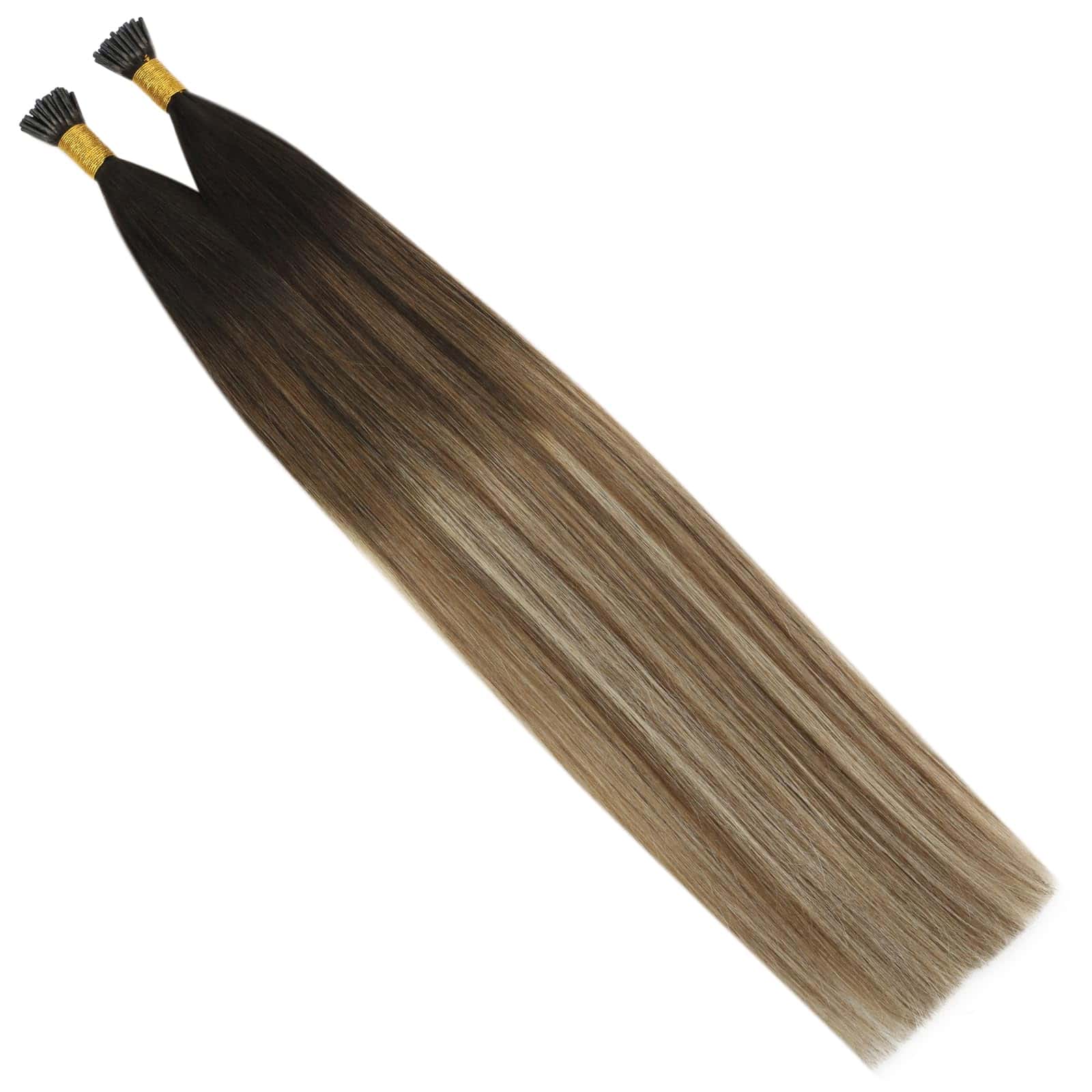 YoungSee Extensiones de Cabello Humano Itip Balayage - Imagen 9