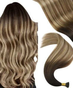 YoungSee Extensiones de Cabello Humano Itip Balayage