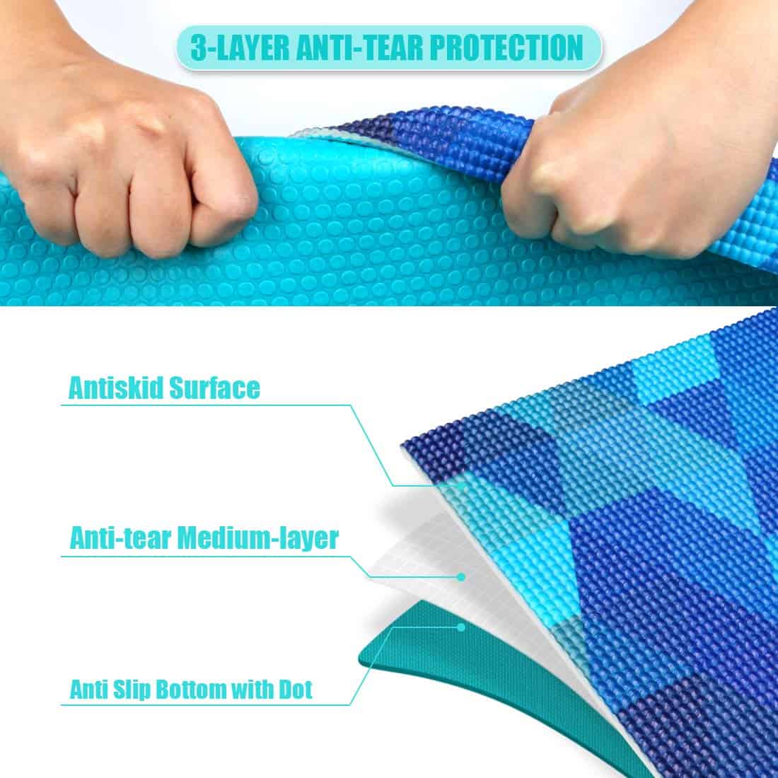 Tapete de Yoga Premium Aimerday para Mujeres con Diseño - Imagen 6