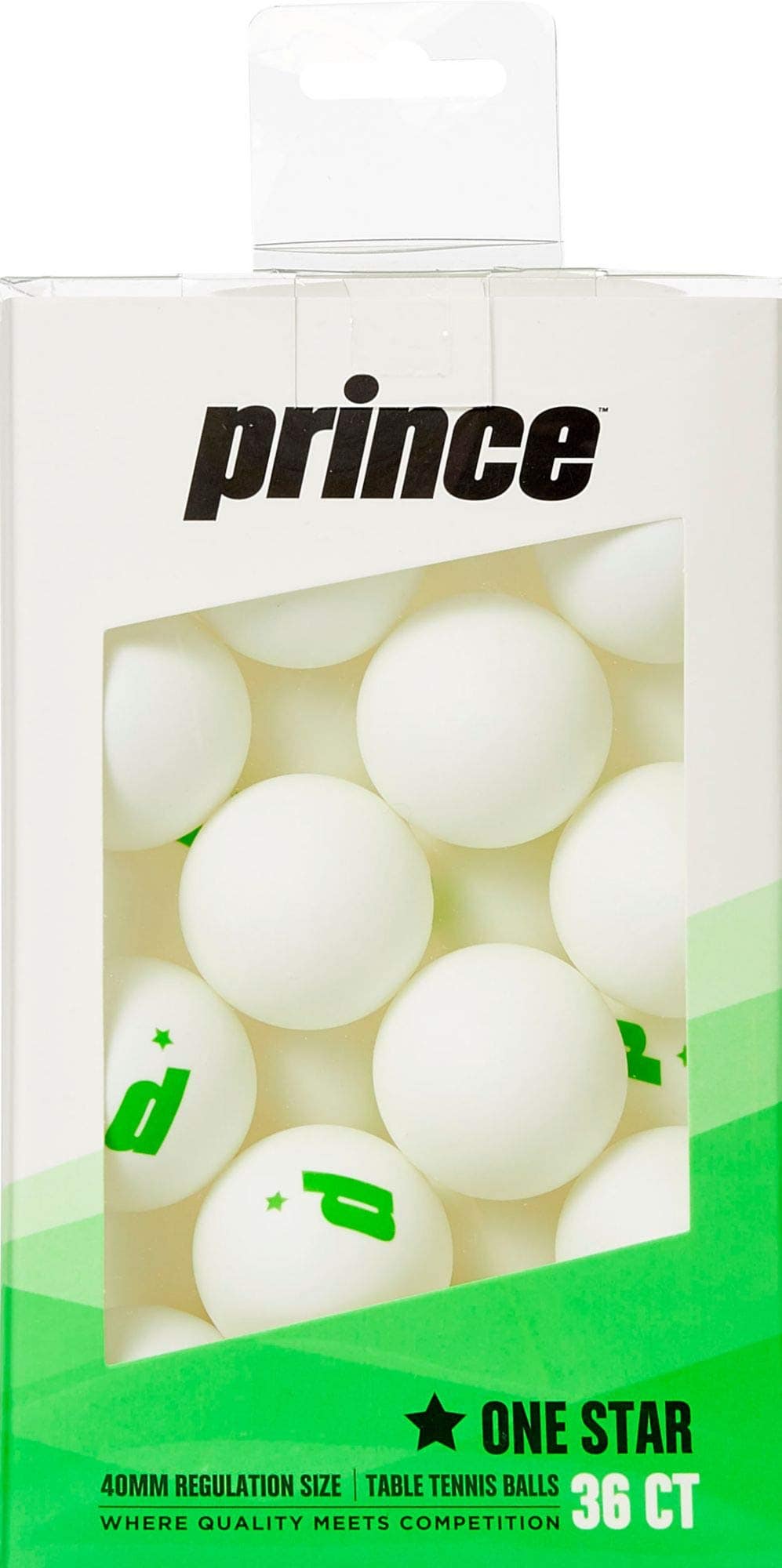 Pelotas de Tenis de Mesa Blancas Prince One-Star Paquete de
