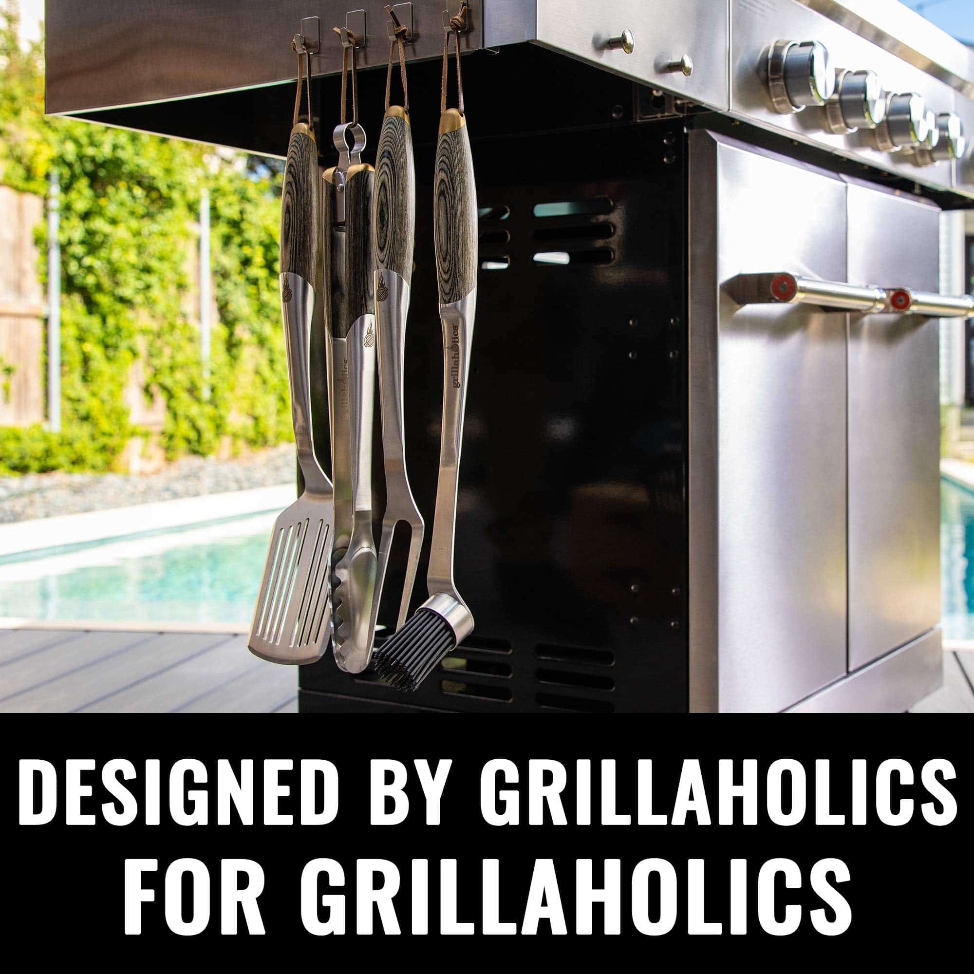 Juego de Utensilios Premium para Parrilla Grillaholics - - Imagen 5