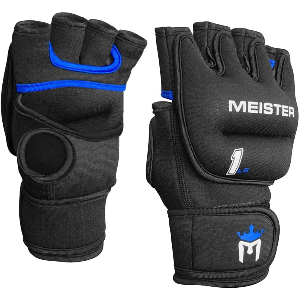 Guantes de peso con neopreno de 1 lb Meister Elite para