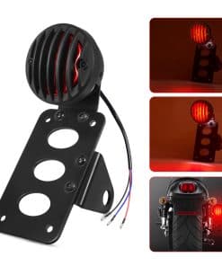 Amazicha 3/4" Luz Trasera de Freno LED para Motocicleta con