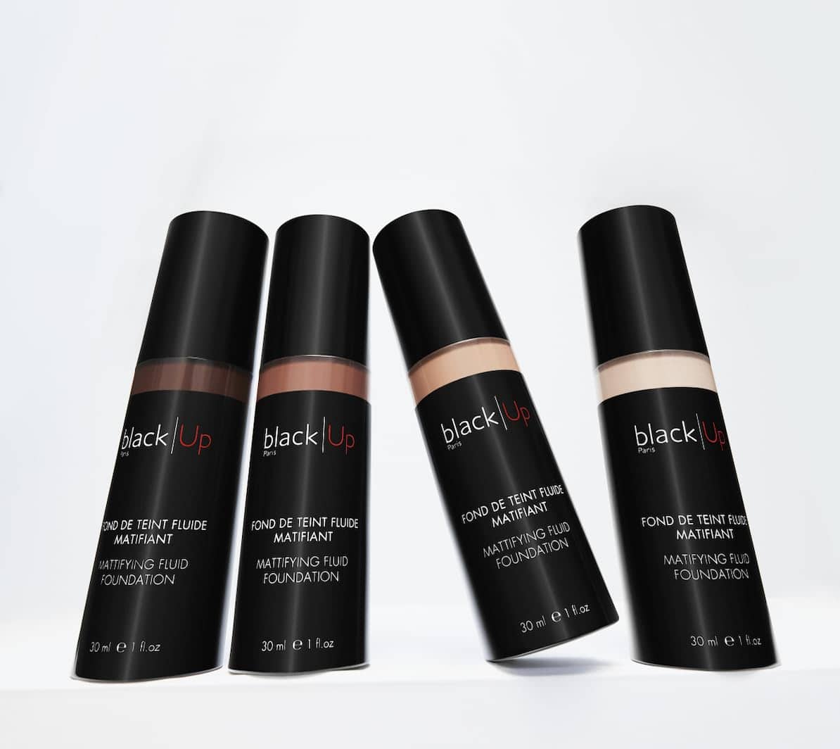 Base de maquillaje fluida mate NFL12 black Up - Imagen 6