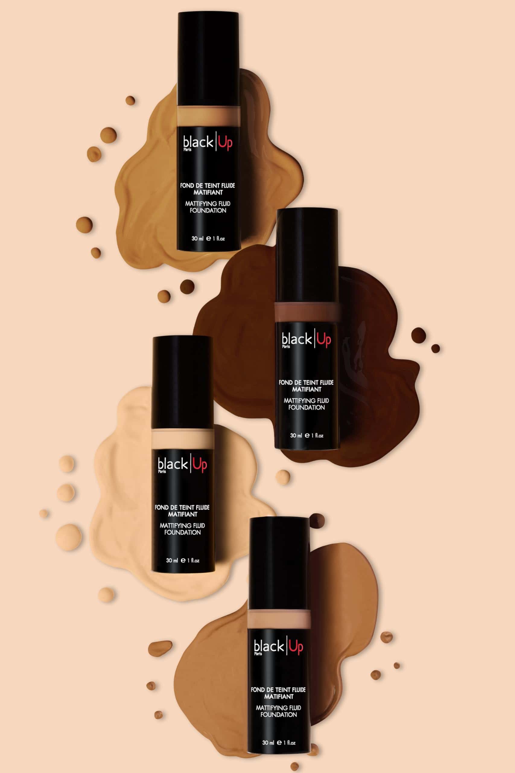 Base de maquillaje fluida mate NFL12 black Up - Imagen 4