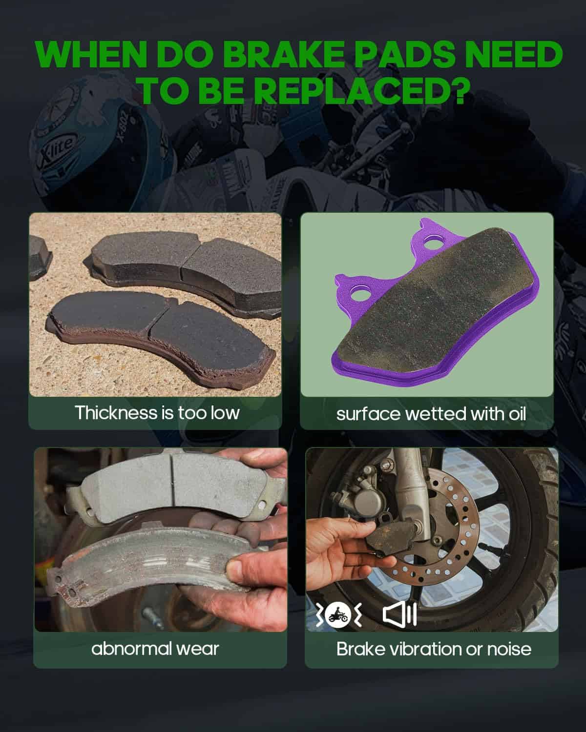 Pastillas de Freno Delanteras Sinterizadas SCITOO para - Imagen 8