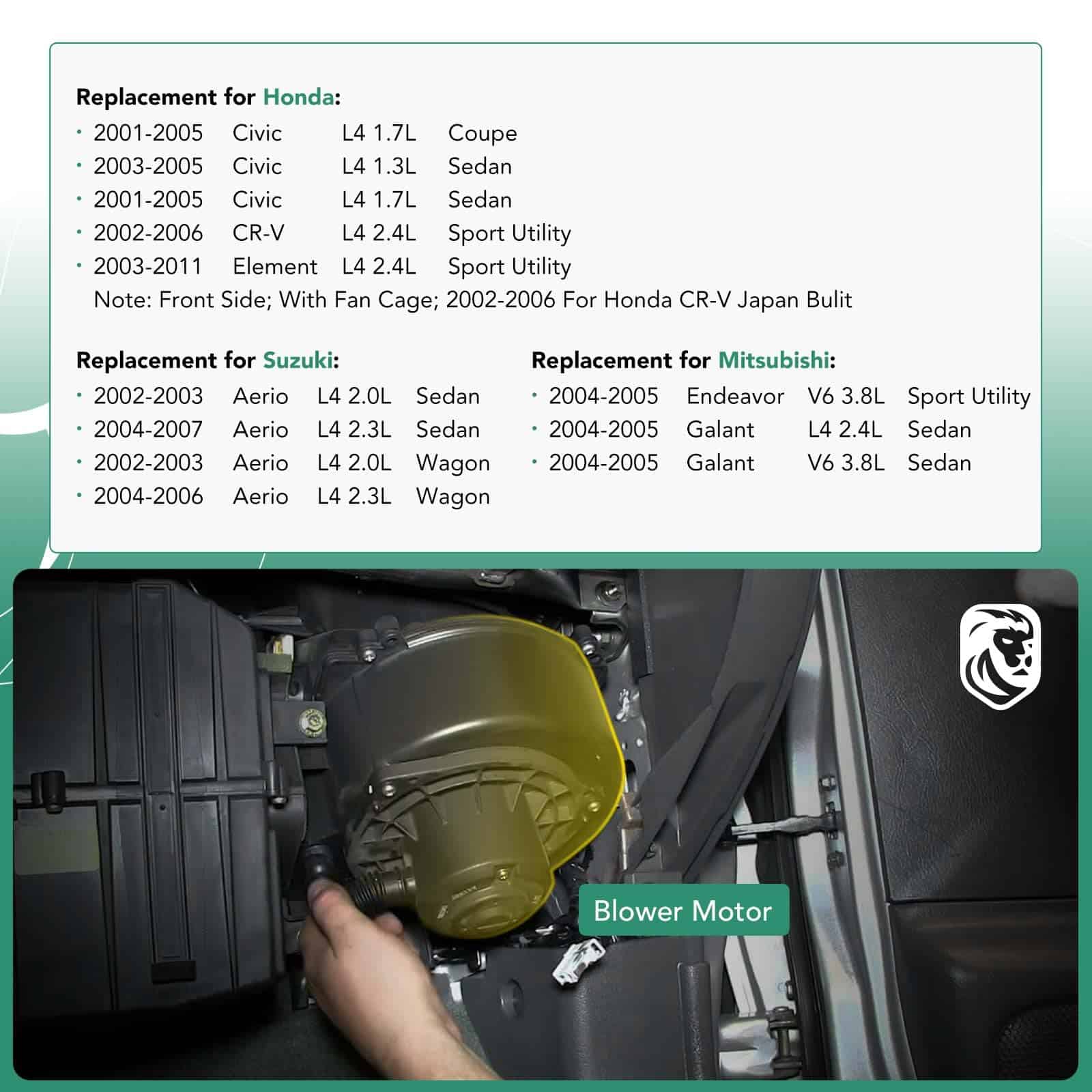 Motor soplador de aire acondicionado de reemplazo para - Imagen 3