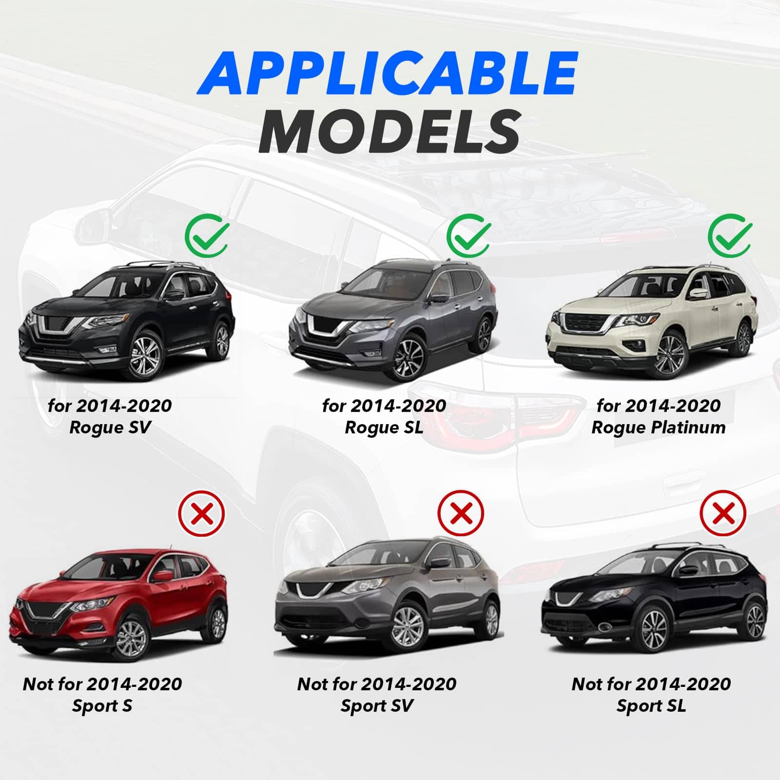 Barras Transversales para el Techo para Nissan Rogue - Imagen 3