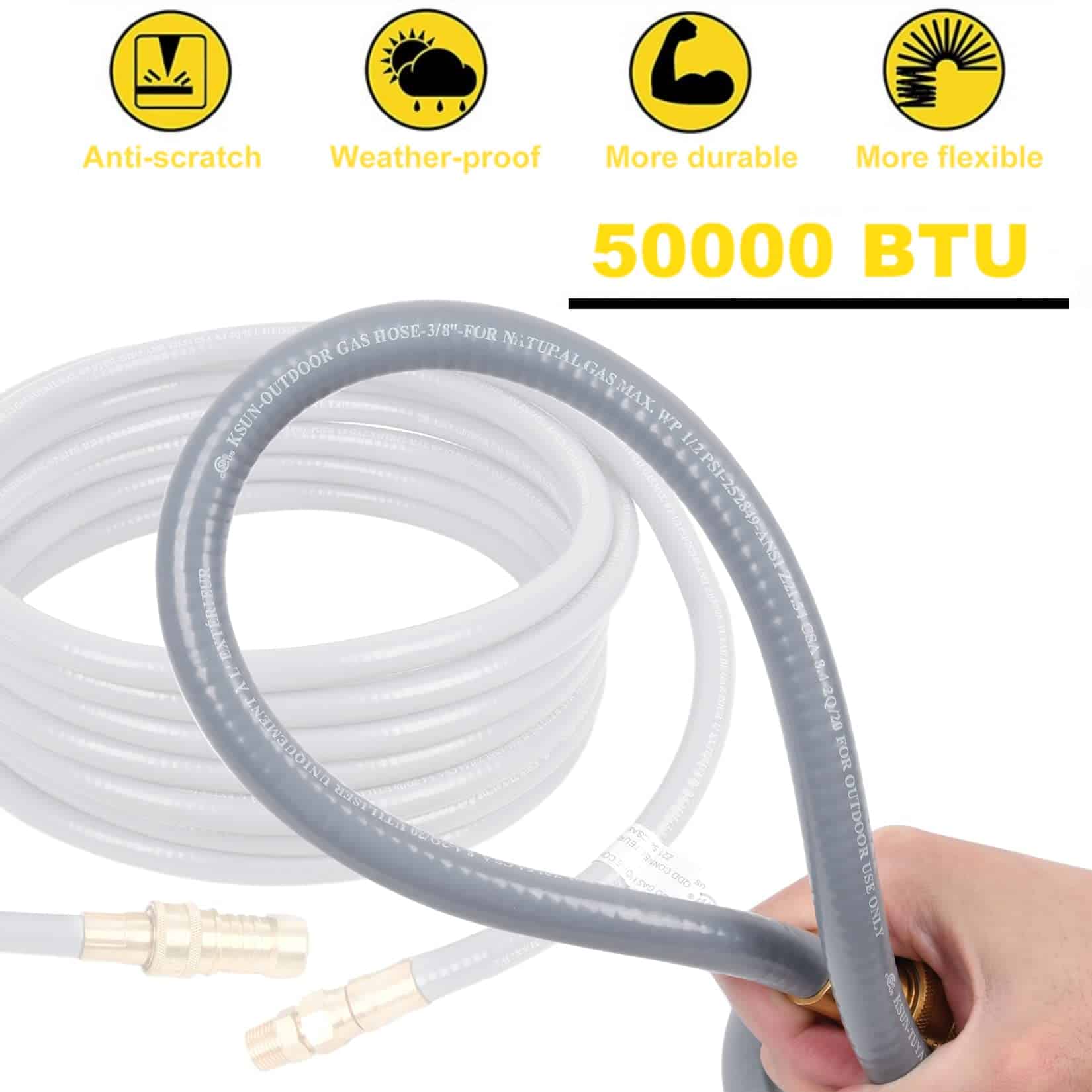 Manguera de Gas Natural de 3/8 pulgadas de diámetro de 24 - Imagen 5