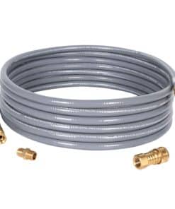 Manguera de gas natural de 24 pies con conectores de