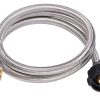 Adaptador de Manguera de Propano Trenzado de Acero