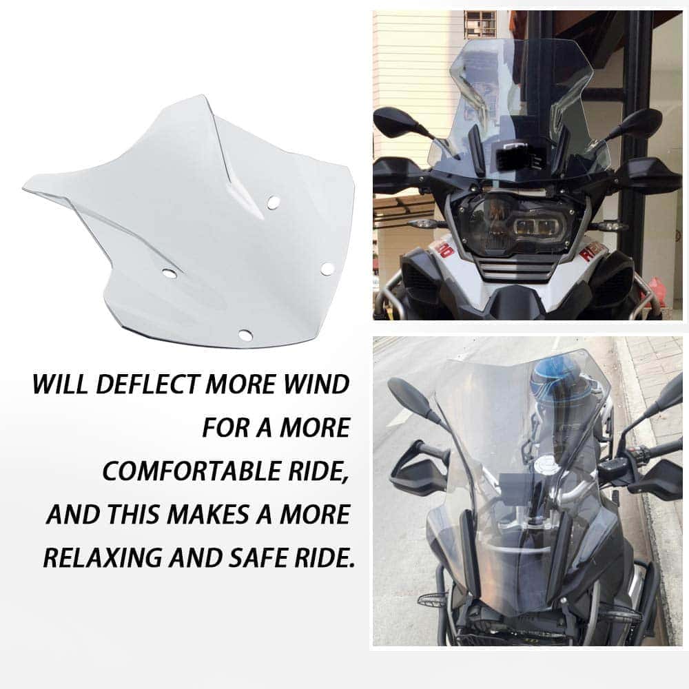 Deflector Protector de Parabrisas Grande para Motocicleta - Imagen 6