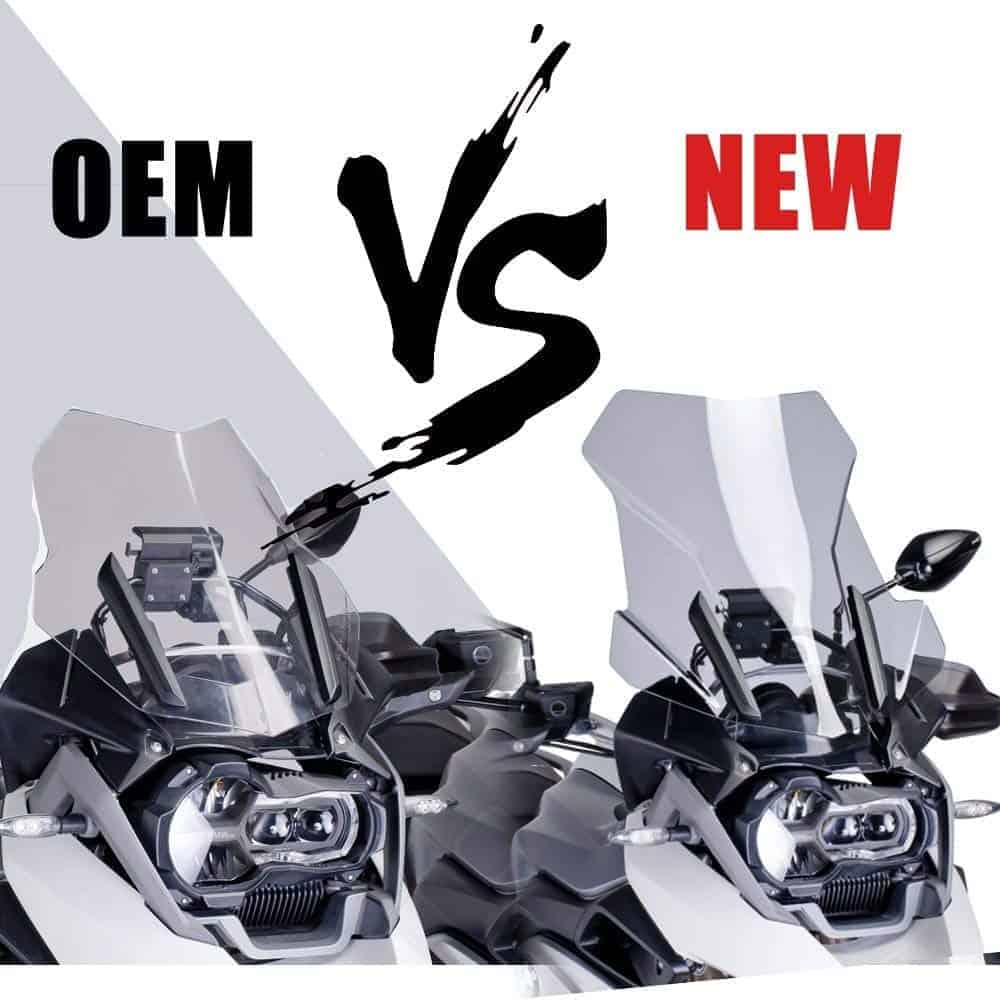 Deflector Protector de Parabrisas Grande para Motocicleta - Imagen 3