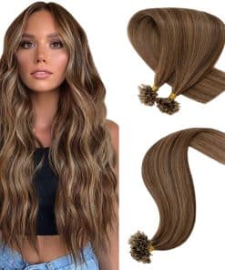 Extensiones de Cabello Pre Bonded U Tip Cold Fusion Hair
