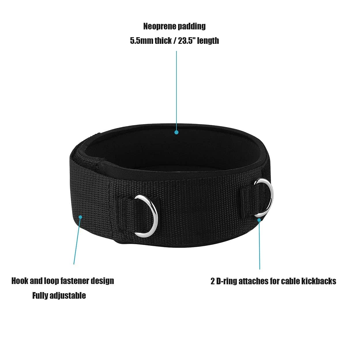 Vishusju Thigh Straps Ankle Cuffs Ajustables Acolchados de - Imagen 3