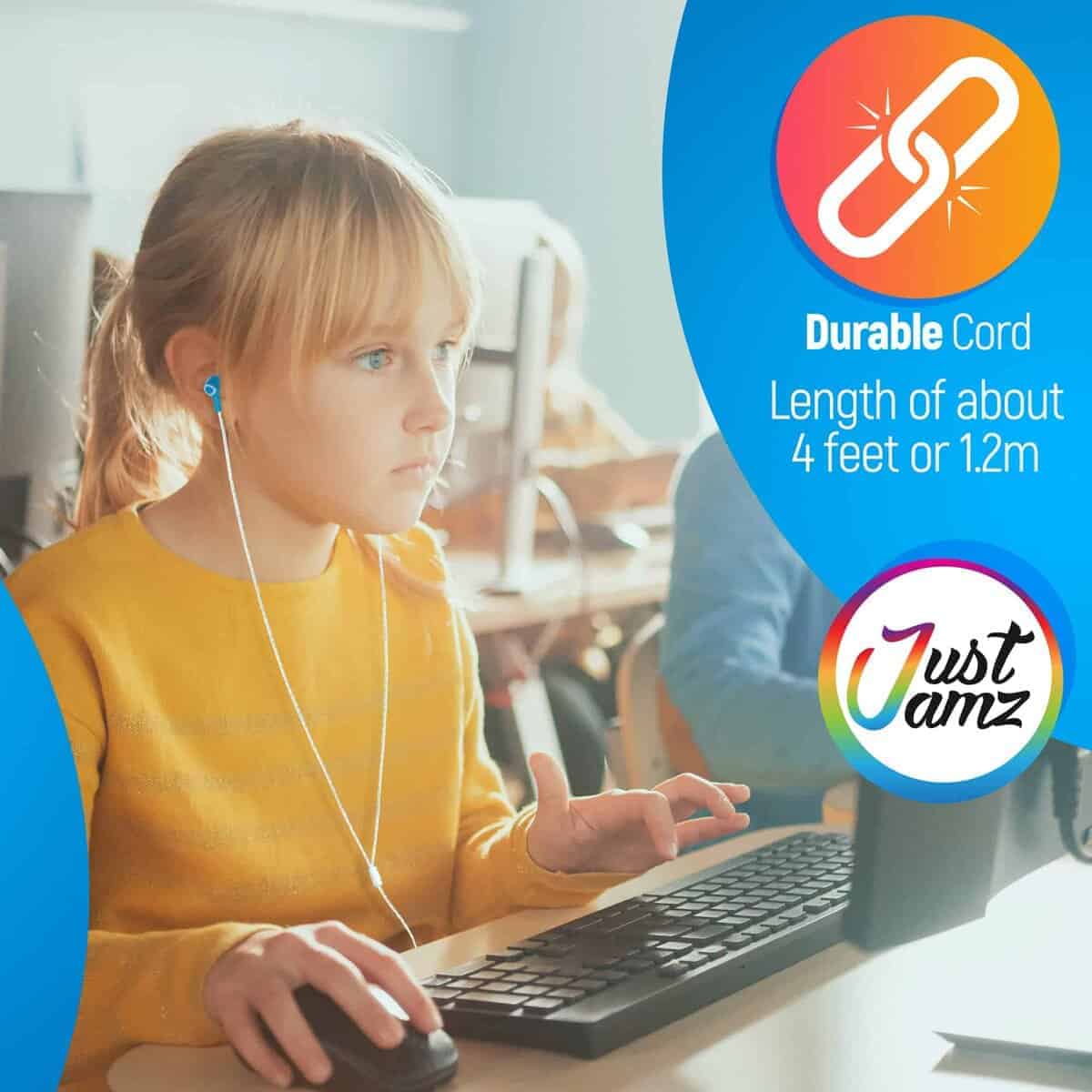 JustJamz Bulk Earbuds - Paquete de 50 Audífonos alámbricos - Imagen 4