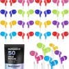 JustJamz Bulk Earbuds - Paquete de 50 Audífonos alámbricos