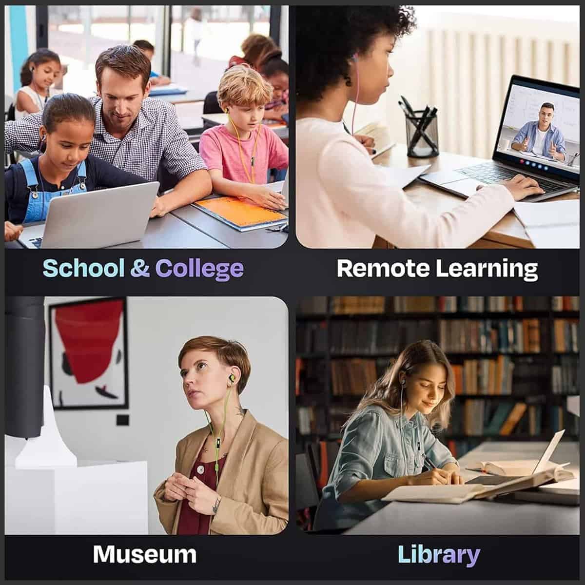 JustJamz Bulk Earbuds - Paquete de 50 Audífonos alámbricos - Imagen 8