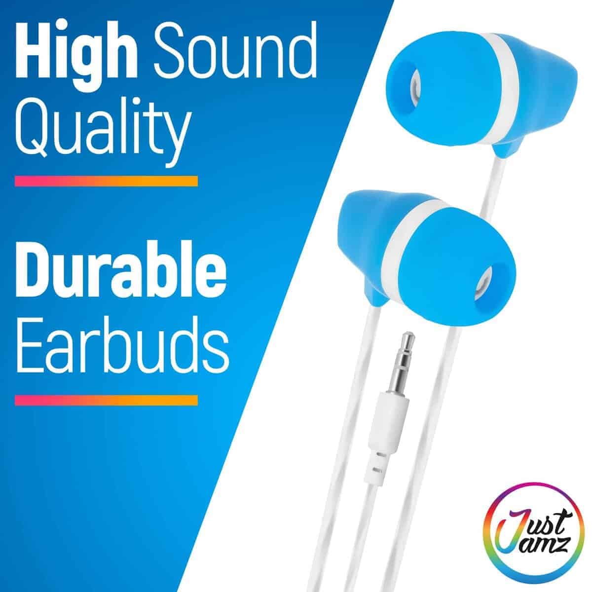 JustJamz Bulk Earbuds - Paquete de 50 Audífonos alámbricos - Imagen 6