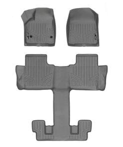 Juego de tapetes MAXLINER de 3 filas en color gris para GMC