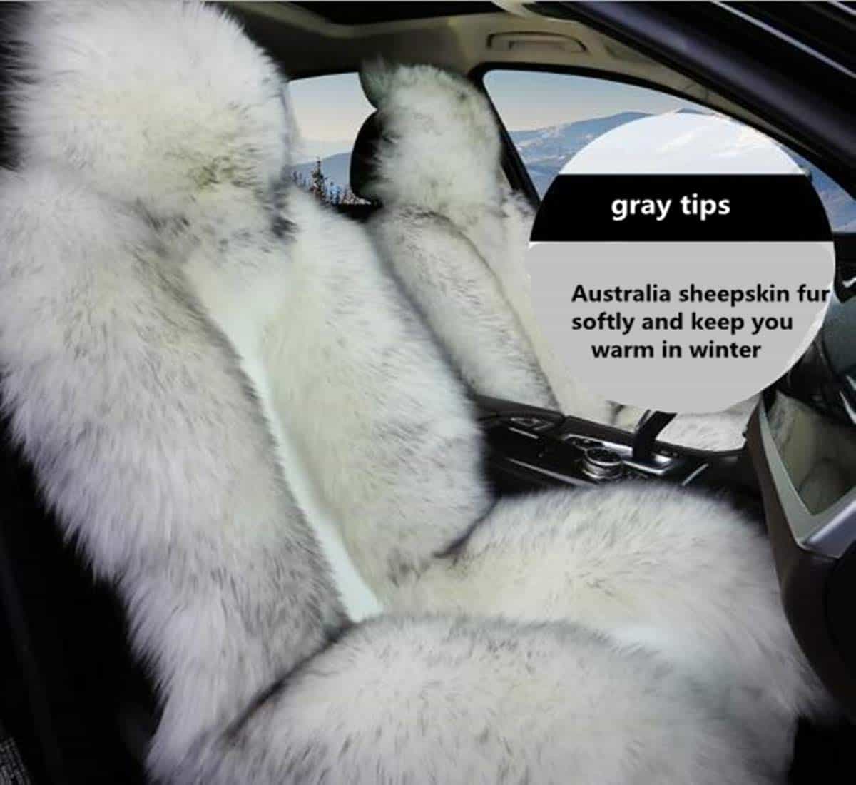 Cubierta de Asiento de Coche de Piel de Oveja Australia - Imagen 4