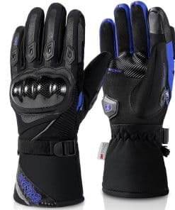 Guantes de Moto de Invierno BORLENI -Azul