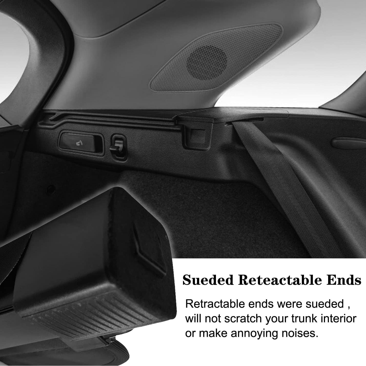 Cubierta retráctil para maletero trasero compatible con - Imagen 4