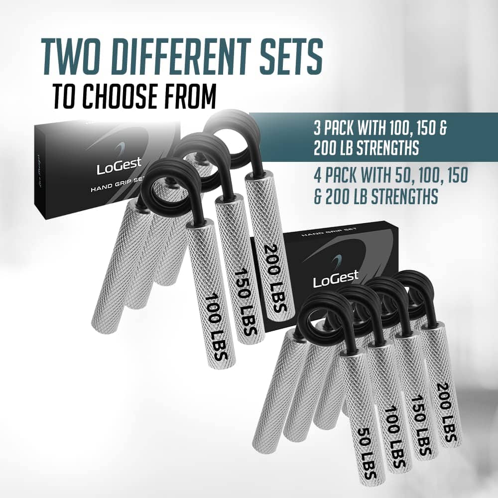 Juego de Agarres de Mano de Metal Logest, 100LB-200LB 3 - Imagen 7
