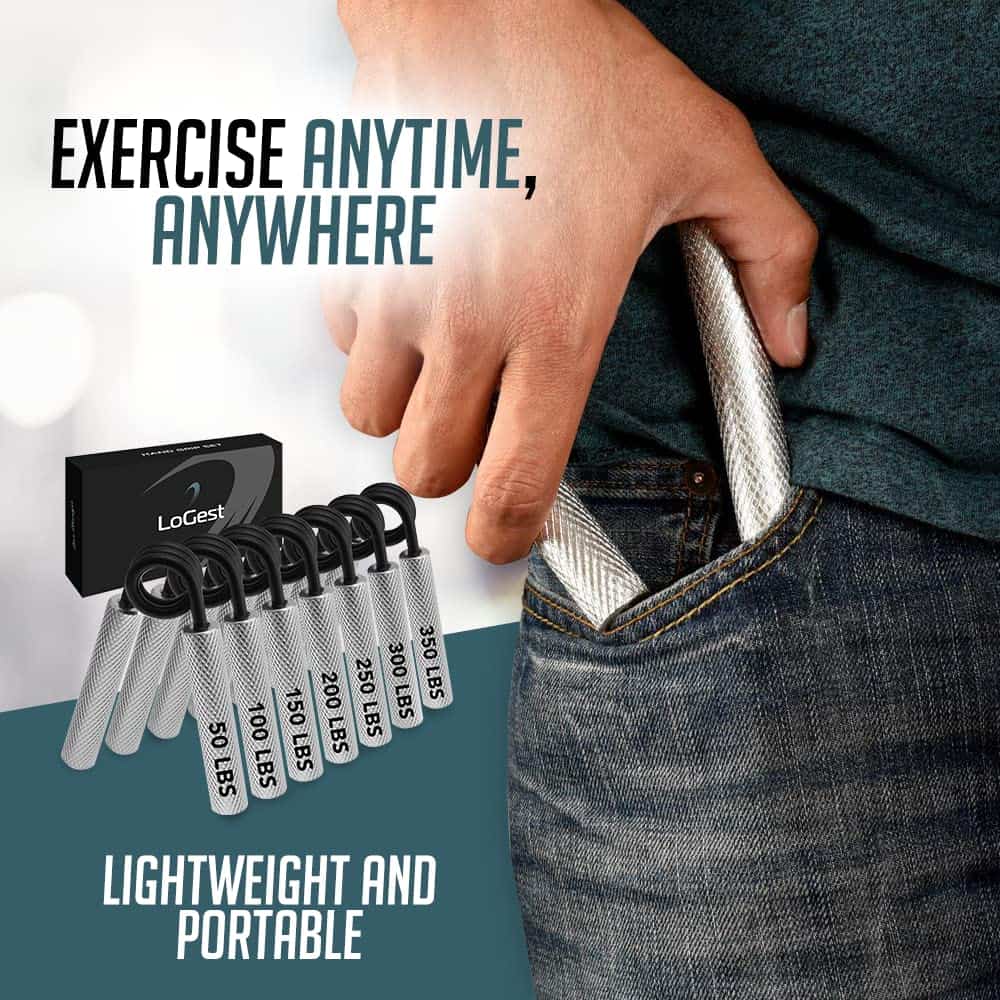 Juego de mancuernas metálicas Logest, 100-350LB, pack de 6 - Imagen 7