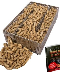 Kaduf Bandeja de Fumador de Pellets 5"x8"- 12 Horas de Humo