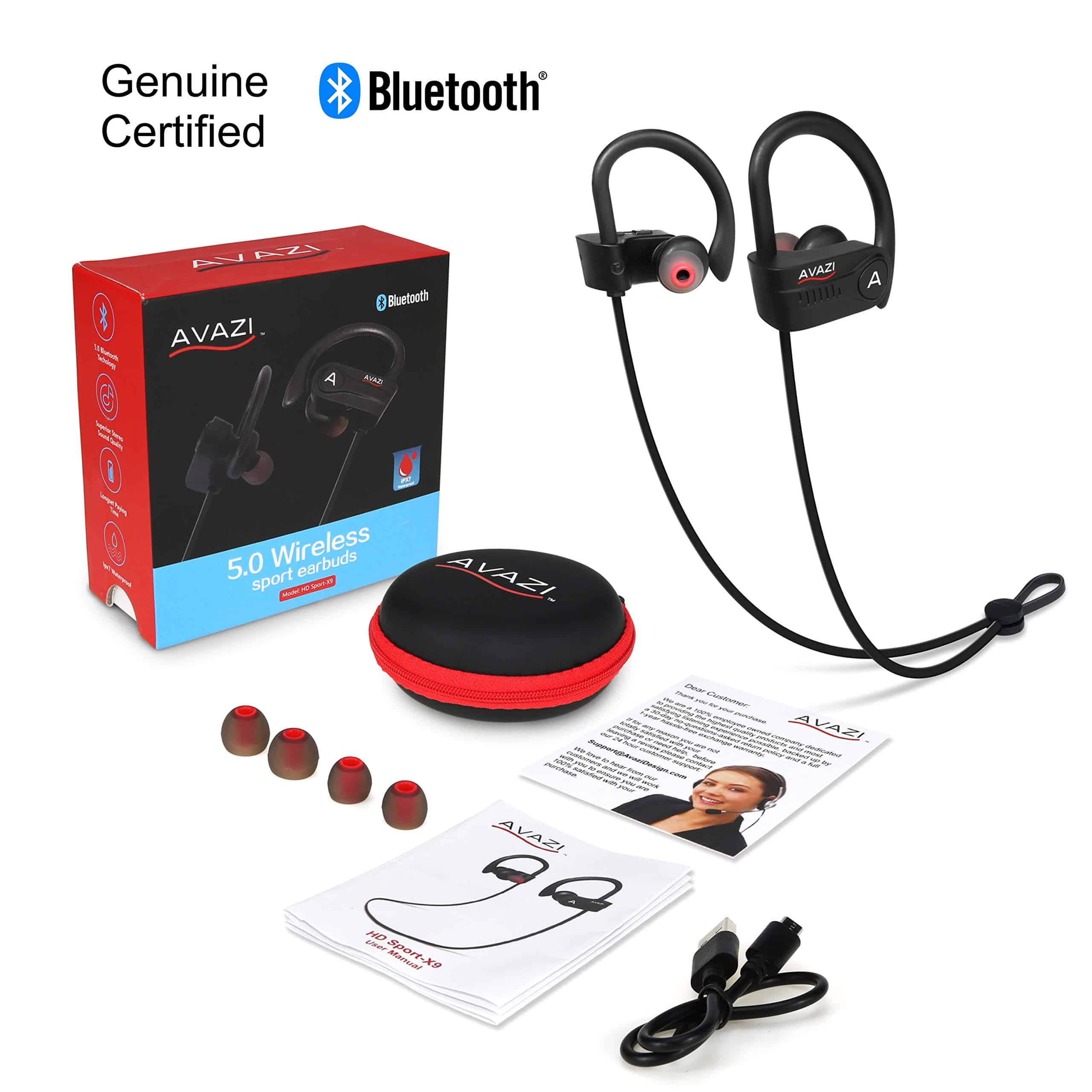 Audífonos inalámbricos AVAZI Bluetooth 5.1, Deportivos IPX7 - Imagen 3