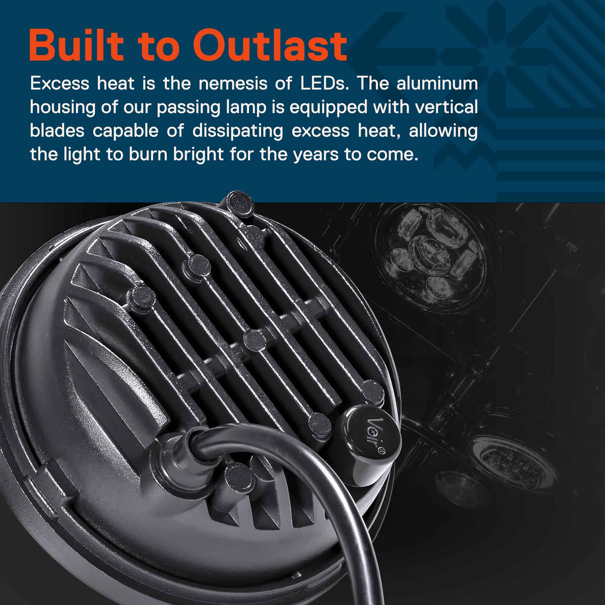 TRUE MODS 2pc 4.5" Osram LED Harley Fog -tra Glide - Imagen 6