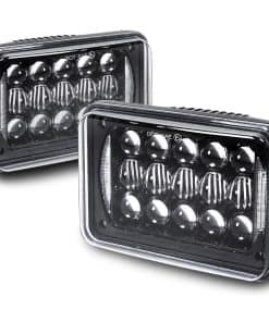 Par de Faros LED TRUE MODS 2 piezas Negro 4x6 6x4 Pulgadas