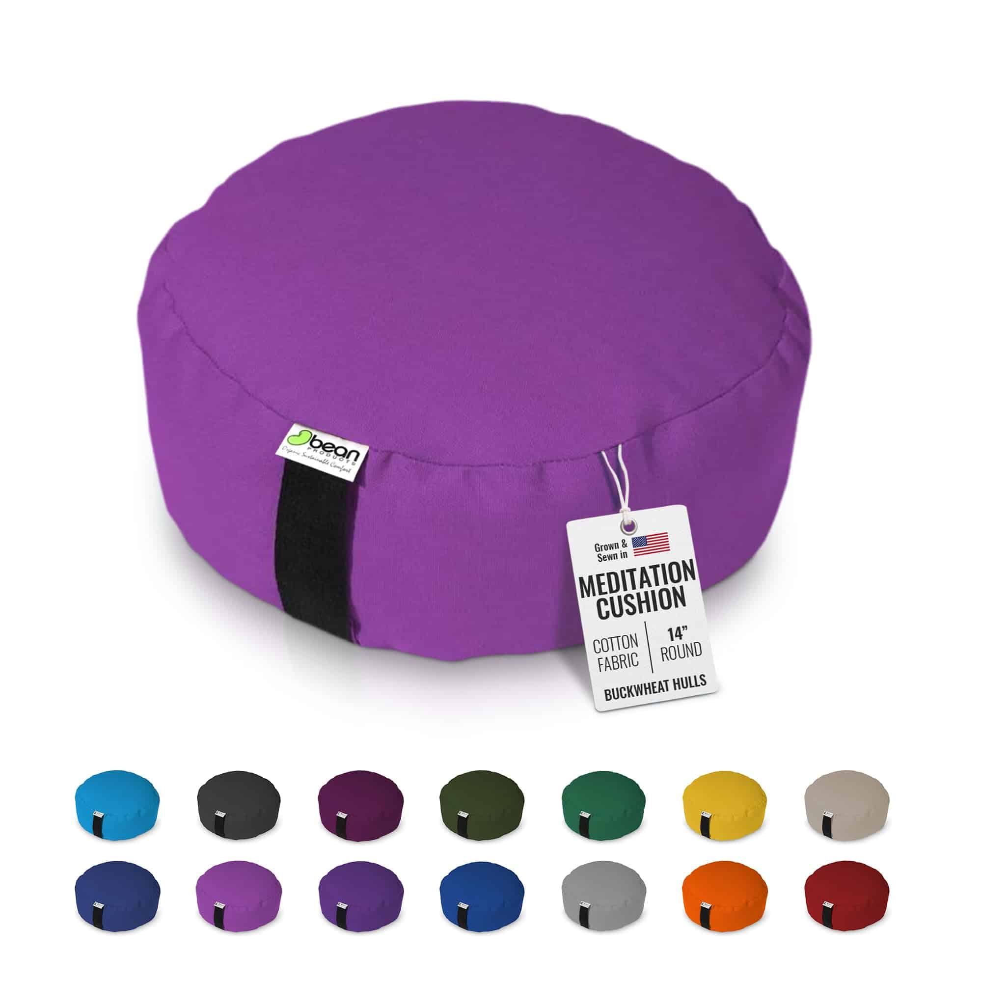 Cojines de meditación Zafu de Bean Products -Orquídea