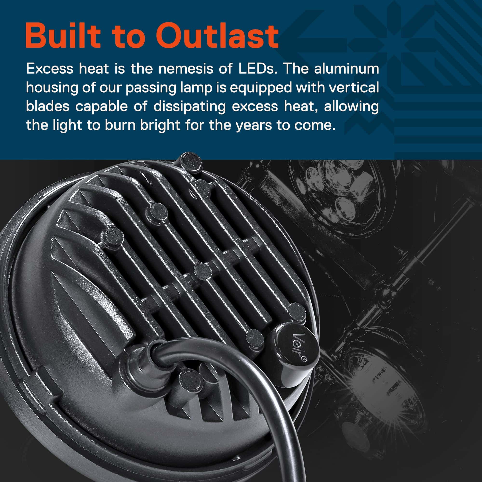 TRUE MODS 2pc 4.5" Osram LED Harley Fog -tra Glide - Imagen 6