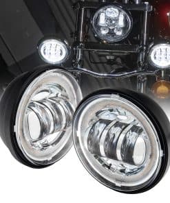 TRUE MODS 2pc 4.5" Osram LED Harley Fog -tra Glide