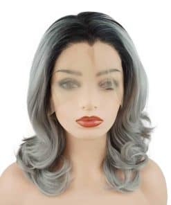 Pelucas de Encaje Sintético Meiyite Pelo Ondulado Largo