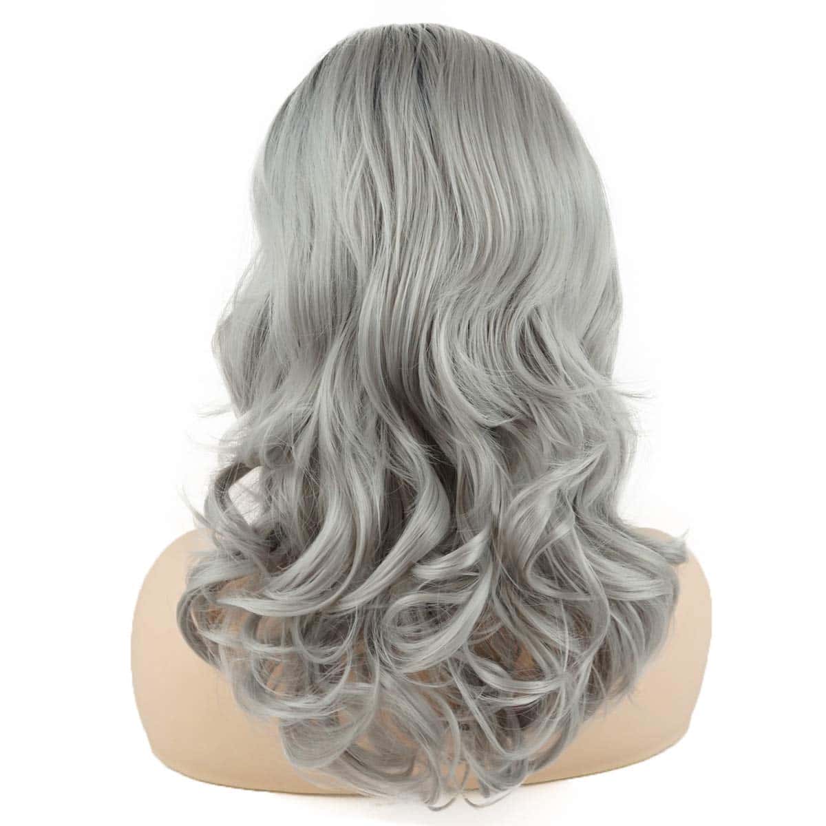 Pelucas de Encaje Sintético Meiyite Pelo Ondulado Largo - Imagen 5