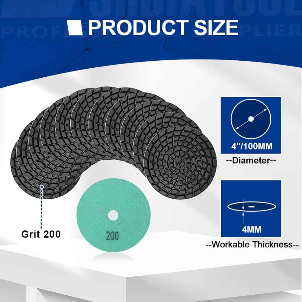 Juego de 12 Almohadillas de Pulido de Diamante SHDIATOOL de - Imagen 5