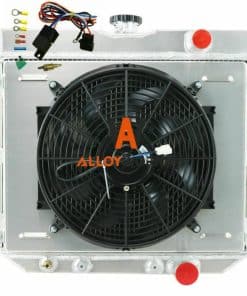 ALLOYWORKS Radiador de Aluminio de 3 Filas + Ventilador