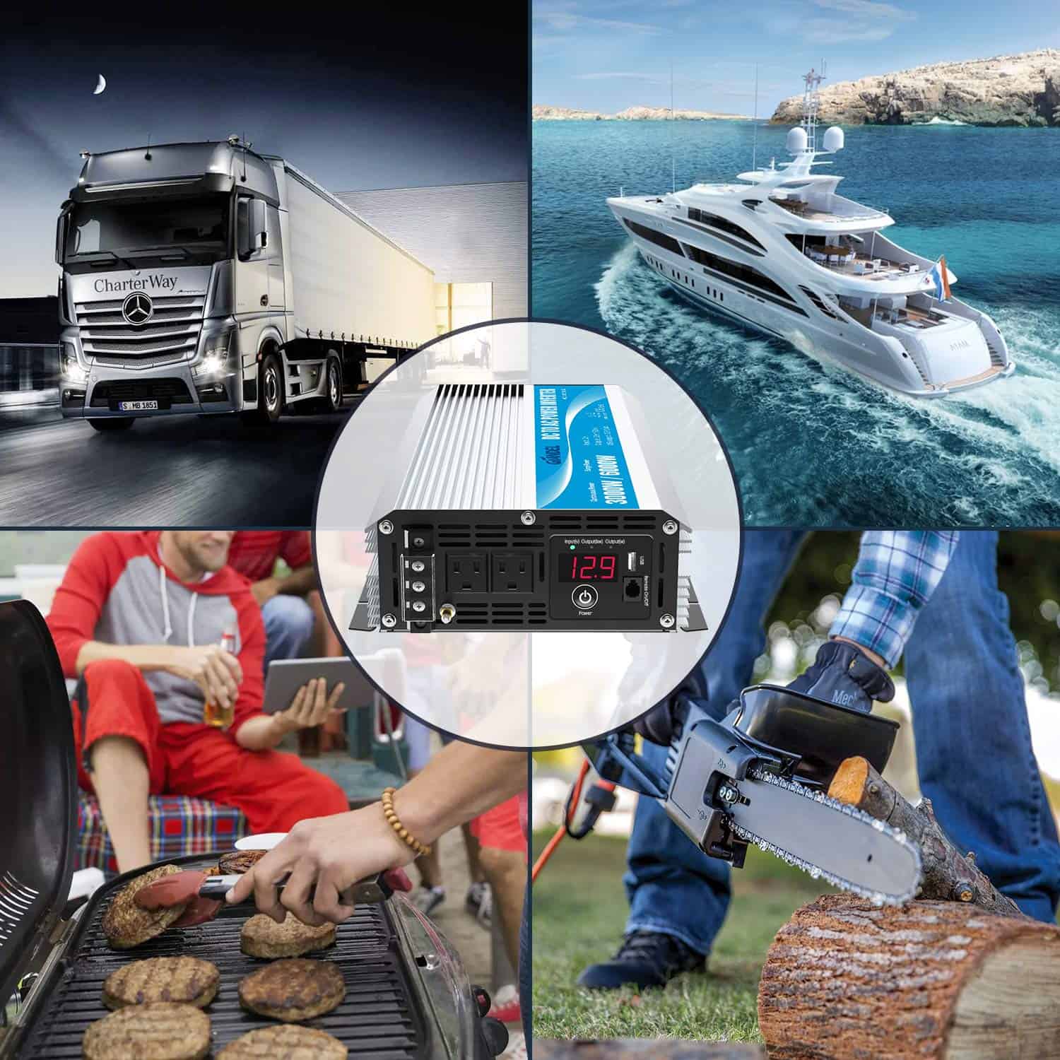 Inversor de corriente 3000 vatios Onda sinusoidal - Imagen 4