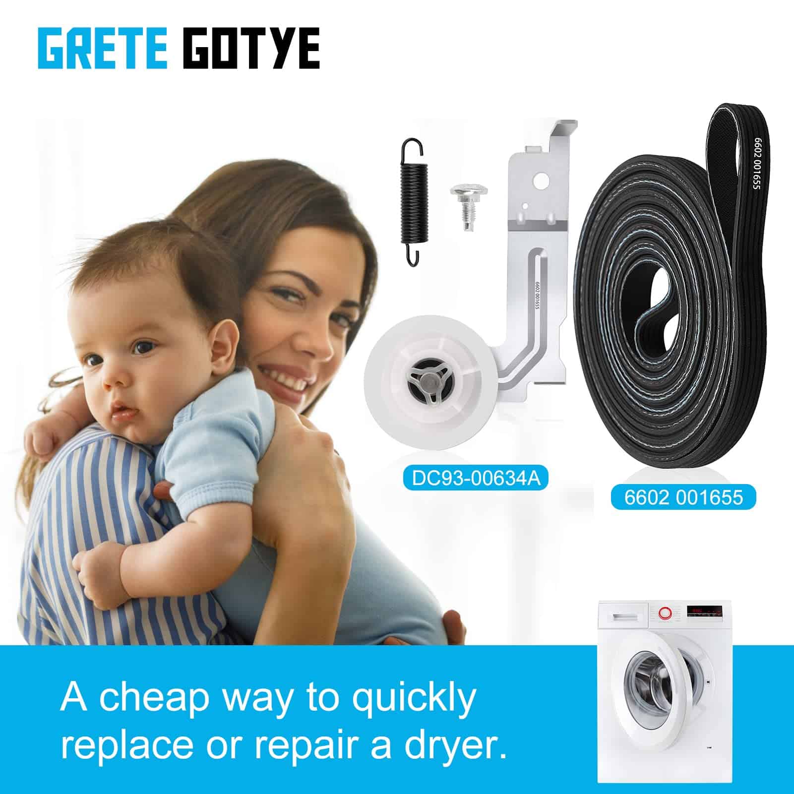 Piezas de repuesto mejoradas para secadora Samsung - Imagen 8